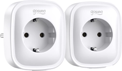 Enchufe inteligente Wi‑Fi con medición de consumo y 2× USB, pack doble GOSUND (compatible con XIAOMI)