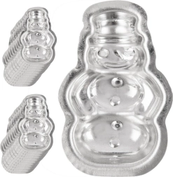 Set de moldes de acero para galletas – muñeco de nieve, 20 uds.
