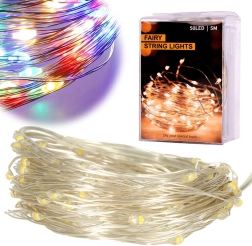 Guirnaldas luminosas navideñas de alambre LED 10 m, 100 LED – Multicolor