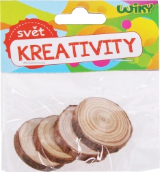 Rueditas de madera 3–4 cm, set de 4 uds