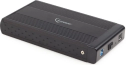 Carcasa externa de aluminio para HDD de 3.5" con USB 3.0, negra