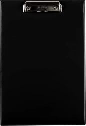 Carpeta con pinza negra Classic A4 de plástico