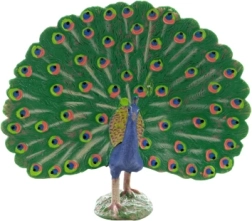 Figura de pavo de plástico 11 × 11 × 5 cm
