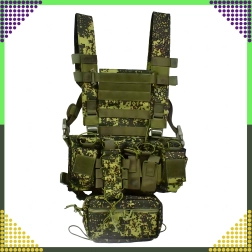 Chaleco táctico MOLLE ligero, modular y ajustable para airsoft y outdoor