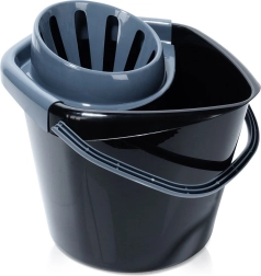 Cubo de plástico con escurridor para mopa 14 l