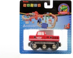 Maxim locomotora diésel de madera roja