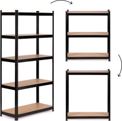 Estantería metálica con 5 baldas para garaje y sótano