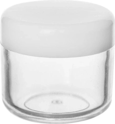 Tarro para crema de 20 ml – dosificador/recipiente de viaje transparente