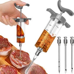 Jeringa de inyección para carne con 3 agujas Ruhhy 50 ml