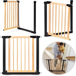 Barrera de seguridad para escaleras y puertas, madera y metal, ECOTOYS
