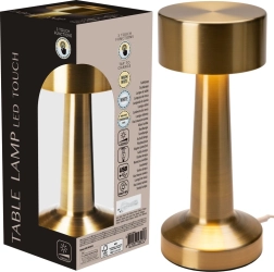 Lámpara de mesa LED dorada 21 cm