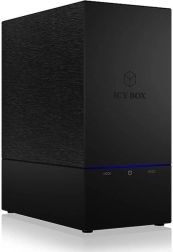 Caja externa ICY BOX para 2× HDD de 3,5" con RAID y USB 3.0