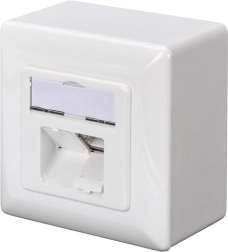 Toma de pared apantallada cat.5e 2x RJ45