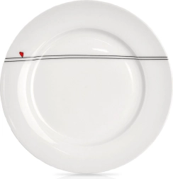 Plato de porcelana para postre con corazón, 19 cm