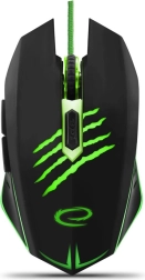 Ratón gaming con cable 6D óptico USB Esperanza Claw verde