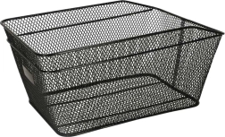 Cesta metálica para bicicleta para portaequipajes negra 25 kg