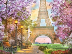 Puzzle de 1500 piezas: romance parisino