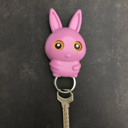 Colgador para llaves – conejito rosa