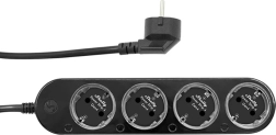 Regleta inteligente Shelly Power Strip 4 Gen4, Zigbee/Matter, negra