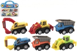 Set de mini maquinaria de construcción 6 uds en blíster, 5 cm