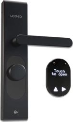 Cerradura inteligente para puerta LOQED Touch Smart Lock negra Wi‑Fi y Bluetooth
