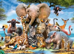 RAVENSBURGER puzzle African Friends 300 piezas