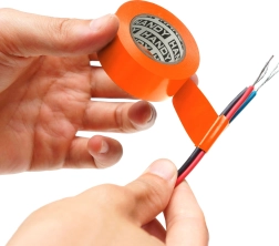 Cinta aislante de PVC naranja de 20 m