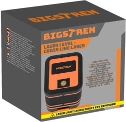 Láser de líneas cruzadas BIGSTREN con rayo verde y estuche