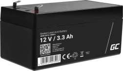 Batería AGM VRLA sin mantenimiento GREEN CELL 12 V 1,3 Ah para alarmas, cajas registradoras y juguetes