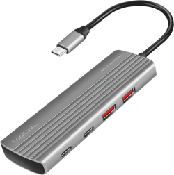 Hub USB-C con soporte PD 100W y 5 puertos USB-C