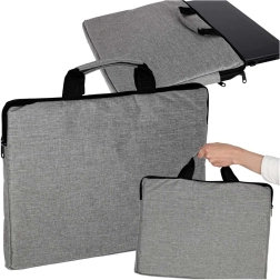 Bolsa gris para portátil de 15,6 pulgadas