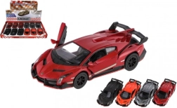 Modelo de coche Lamborghini Veneno metal/plástico 13 cm de arrastre