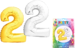 Globo inflable número 2, 40 cm