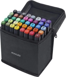 Marcadores de doble punta – set de 40 unidades en estuche