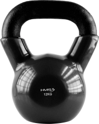 Kettlebell de acero con recubrimiento de vinilo 12 kg HMS