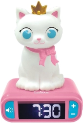 Despertador infantil con luz nocturna 3D Gatita LEXIBOOK