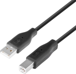 Cable USB AM-BM 1,8 m negro