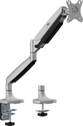Soporte para monitor con brazo doble y resorte de gas 17–45" 16 kg