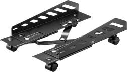 Soporte con ruedas para torre de PC NANO RS RS480, capacidad de carga 25 kg, ancho ajustable