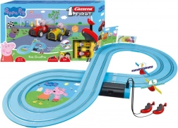 pista de coches carrera first peppa pig 2,4 m