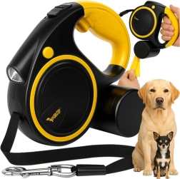 Correa automática para perros con linterna LED de 5 m Purlov