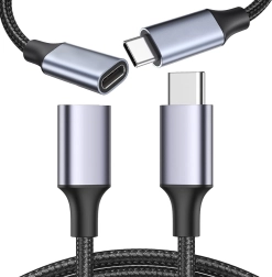 Cable USB‑C textil de 2 m – carga rápida y transferencia de datos