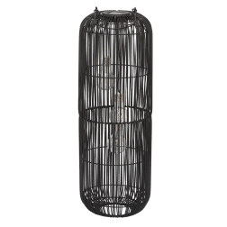 Farolillo solar negro de 62 cm