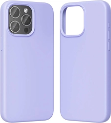 Vention funda de silicona para iPhone 15 Pro Max con MagSafe (morada)