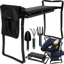 Arrodillador y asiento de jardín GARDLOV con organizador y juego de herramientas