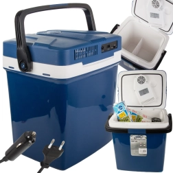 Nevera termoeléctrica de viaje 26 l con calefacción, 12 V y 230 V