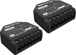 Shelly 2pm gen3 set de 2 interruptores inteligentes WiFi/Bluetooth de dos canales