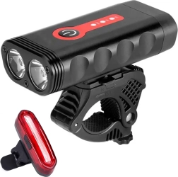 MalTrack set de luces para ciclismo Exonum 4000 2 en 1 delantera y trasera