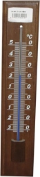 Termómetro exterior de madera teñida 32 cm