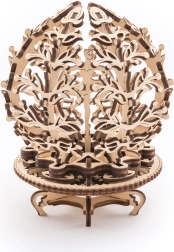 Puzzle 3D mecánico de madera flor UGEARS (101 piezas)
